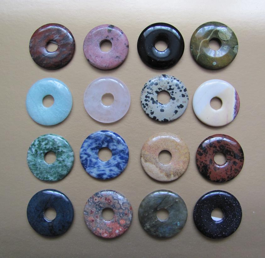 DONUT jaspis obrázkový PŘÍVĚSEK 30 mm