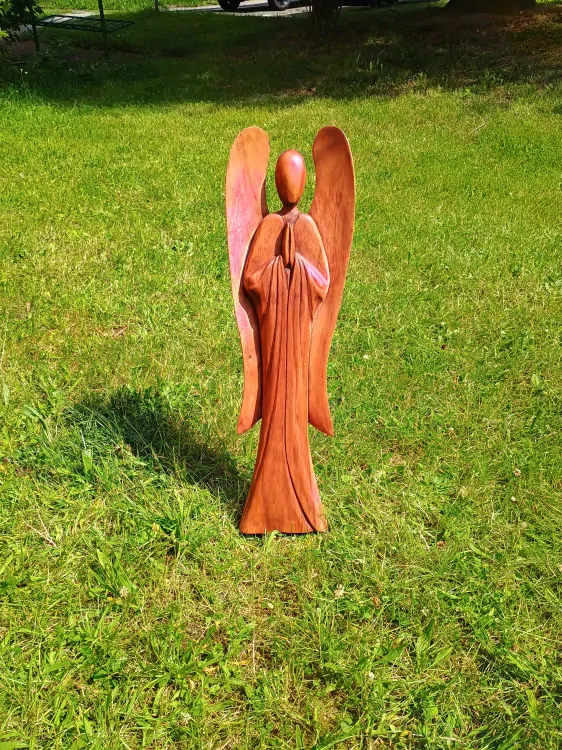 DŘEVĚNÝ ANDĚL 80 cm