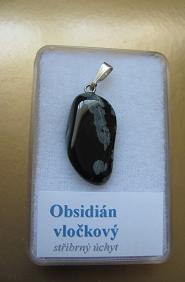 OBSIDIÁN VLOČKOVÝ PŘÍVĚSEK č. 2