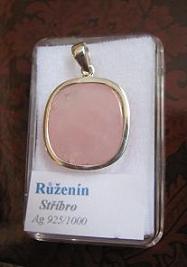 RŮŽENÍN PŘÍVĚSEK STŘÍBRO č. 3